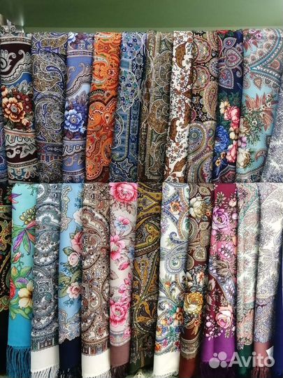 Павловопосадский платок шерсть