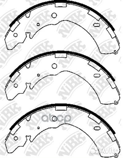 Колодки тормозные барабанные зад FN6741 NiBK