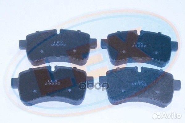 Колодки тормозные дисковые 29232 Lex