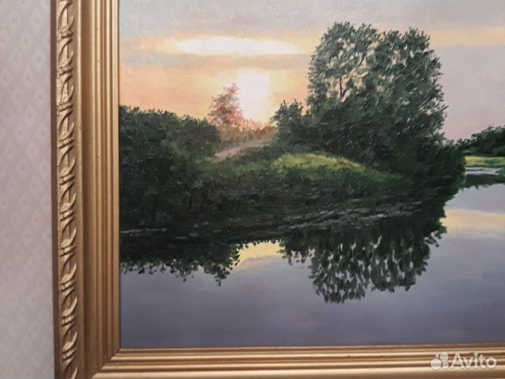 Картина в раме,5030,пейзаж,художник-волков