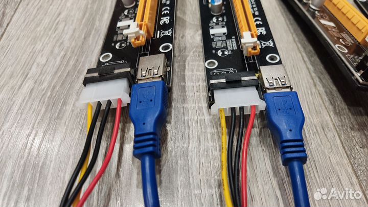 Райзер pci-e, 5 шт., Molex