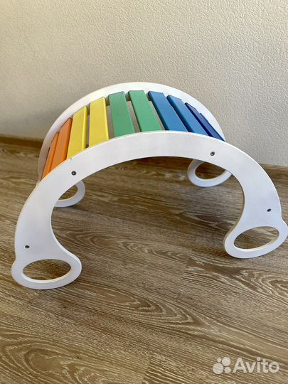 Качалка радуга пиклера монтессори мостик
