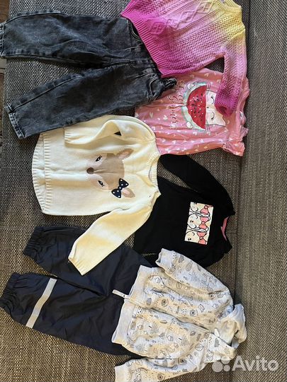 Одежда пакетом для девочки 86-98