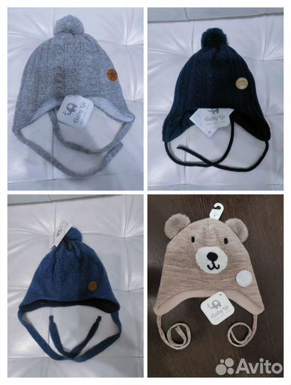 Новые шапочки для новорожденных и детей до года