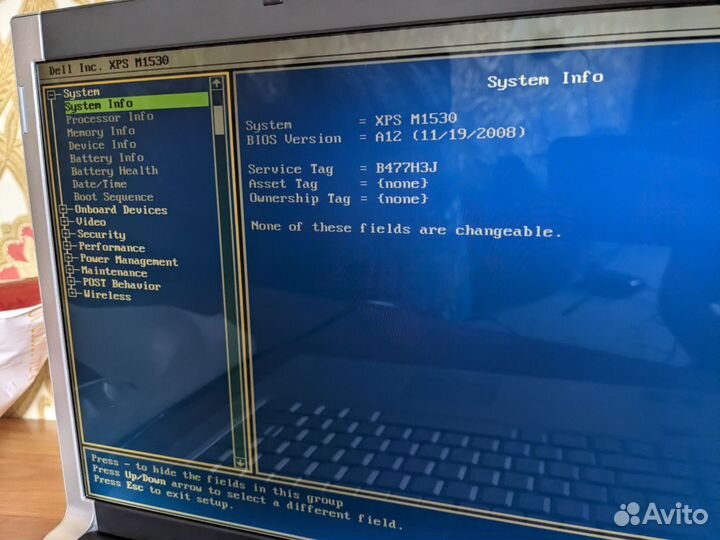 Dell на запчасти или под восстановление