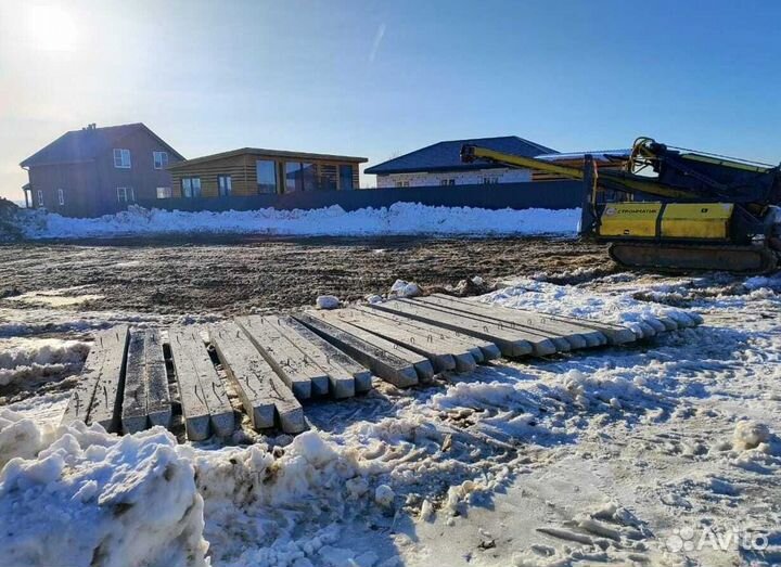 Фундамент на железобетонныех сваях