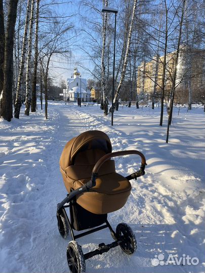 Коляска 2 в 1 экокожа