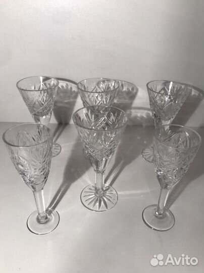Хрустальные рюмки СССР 4+2