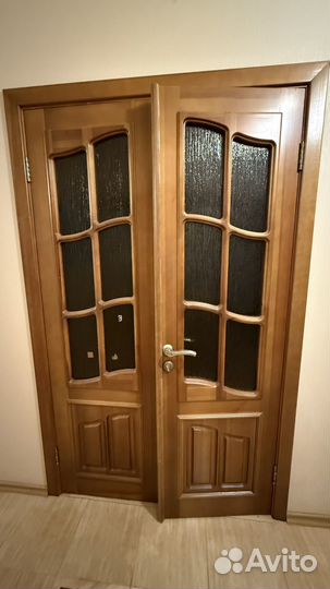 Двери межкомнатные деревянные массив бу