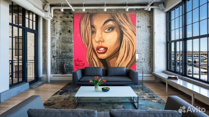 Роспись стен, граффити, создание холстов