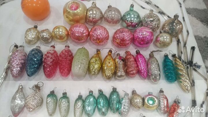 Елочные игрушки СССР советские штучно