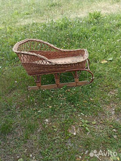 Детские санки плетеные