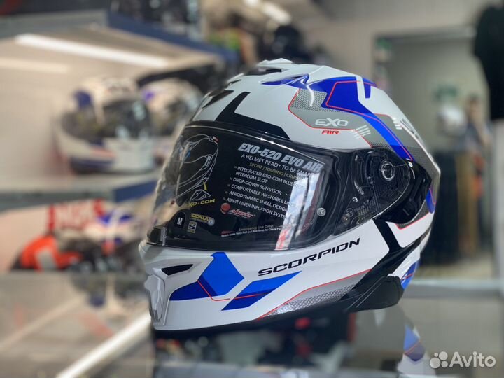 Мотошлем Scorpion Exo 520 синий