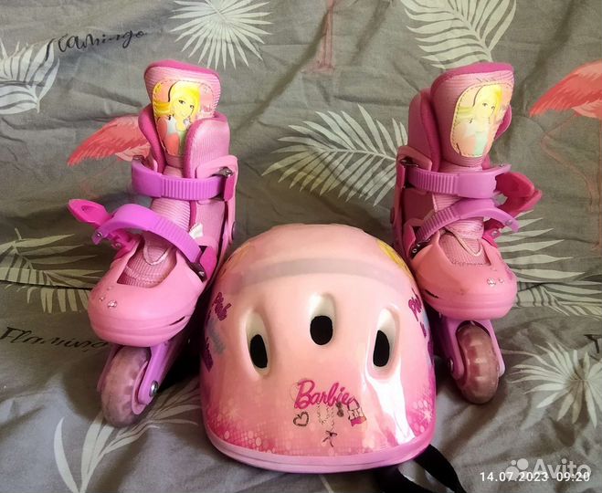 Ролики для девочки Barbie