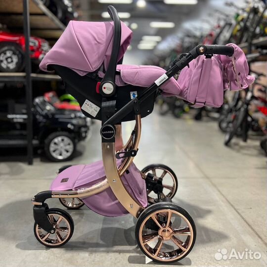 Коляска 2в1 новинка 2023 (эко-кожа)