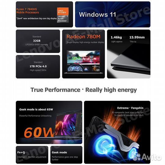 Lenovo xiaoxin pro 14, Ryzen 7840hs