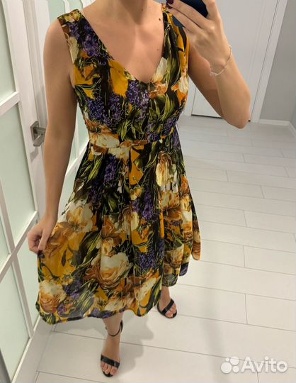 Сарафан цветочный 44