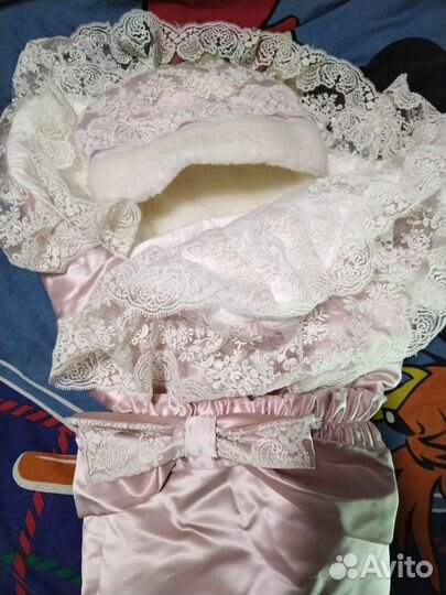 Конверт на выписку для девочки осень зима