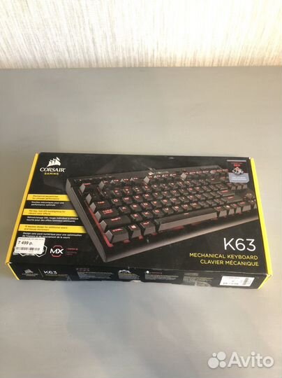 Клавиатура игровая механическая Corsair K63