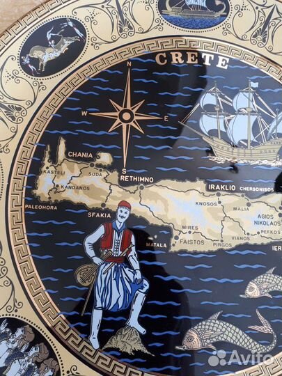 Тарелка настенная декоративная.Греция