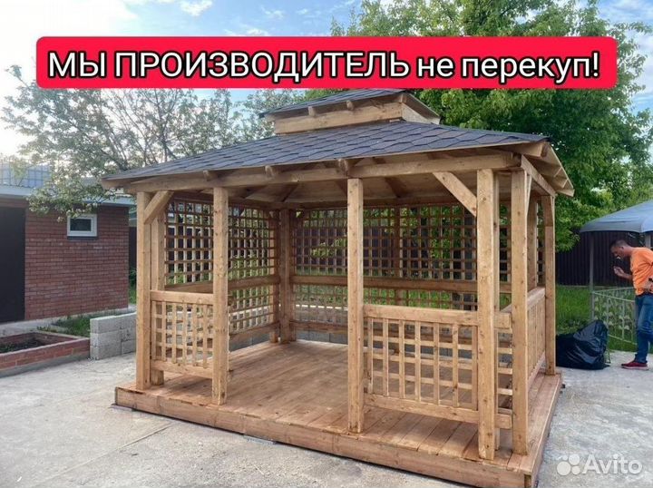 Беседки. Свыше 100 вариантов беседок