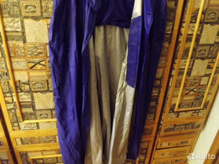 Плащ-накидка синяя, новая