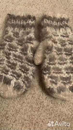 Варежки пуховые детские