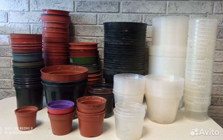Горшочки для растений, поддоны