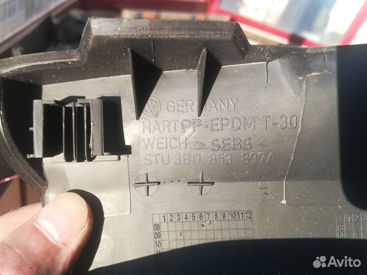 Накладка порога кузова левая задняя VW Passat