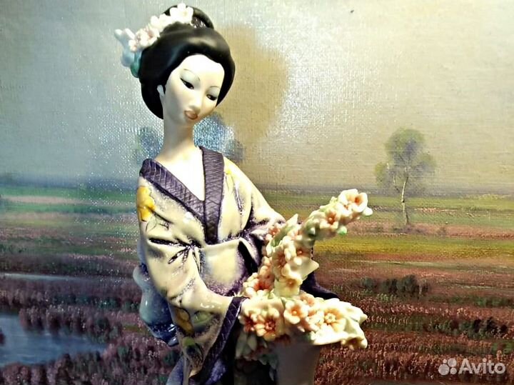 Гейша.Capodimonte.Италия.armani.Статуэтка.Флоренци