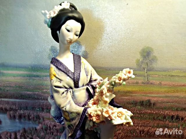 Гейша.Capodimonte.Италия.armani.Статуэтка.Флоренци