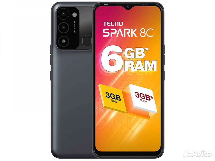 Телефон tecno spark 8C