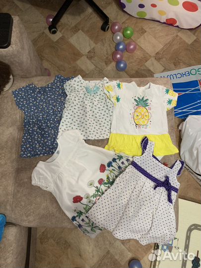 Детские вещи на девочку от 0 до 9 месяцев пакетом