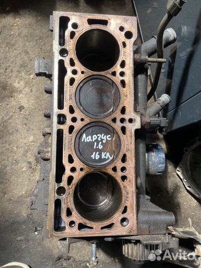 Блок цилиндров двигателя 1.6 K4M 16кл LADA Largus