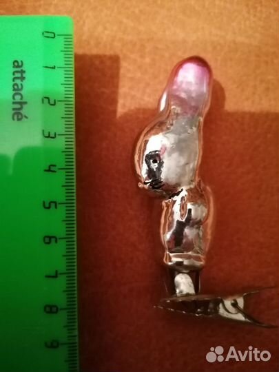 Елочн. игрушки СССР Зайчики,Изба,Перец,Колокольчик