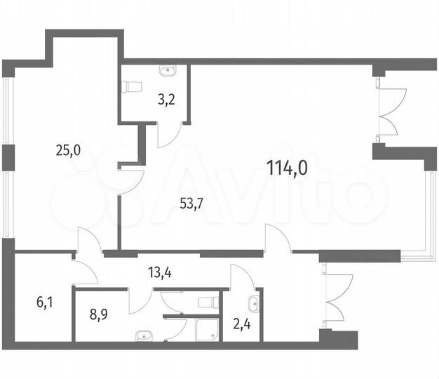Продам торговое помещение, 114 м²