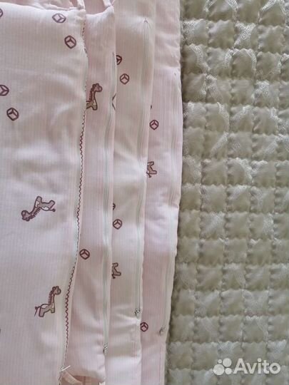 Бортики в кроватку для девочки