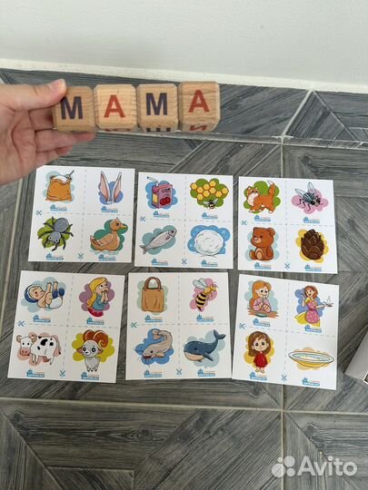 Я сам читаю кубики Чаплыгина из дерева на магнитах