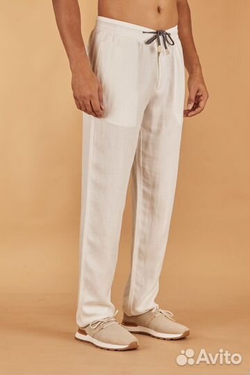 Летние брюки Eleventy из шёлка и льна