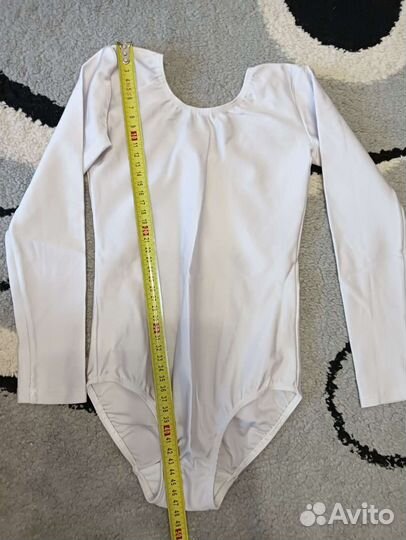 Гимнастический купальник (белый)