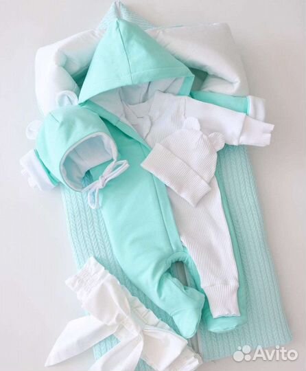 Комплект, конверт на выписку деми/зима