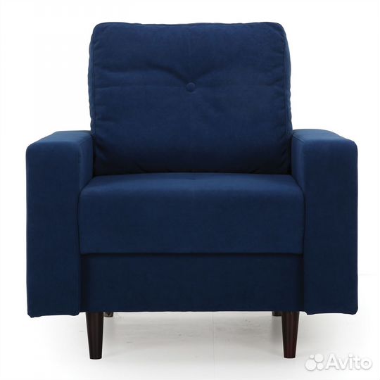 Кресло для отдыха Beneli лоретт, Синее, велюр, нер