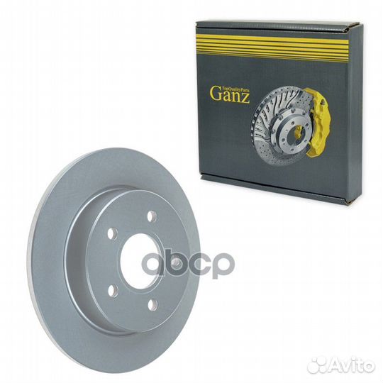 Диск тормозной задний ganz GIJ06018 GIJ06018 ganz