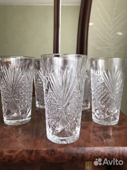 Хрустальные стаканы времен СССР