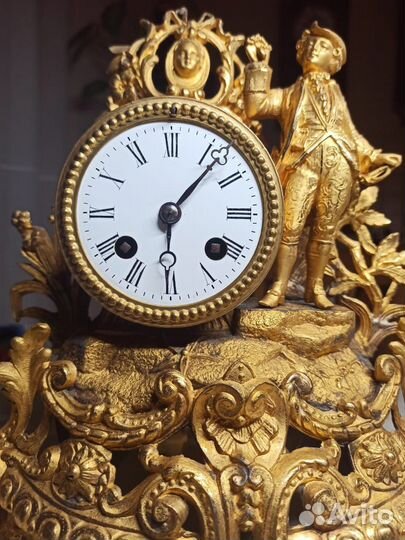 Часы старинные французские Самуил Марти