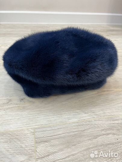 Норковый мягкий берет