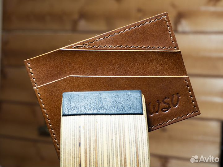Картхолдер из натуральной кожи ручная работа