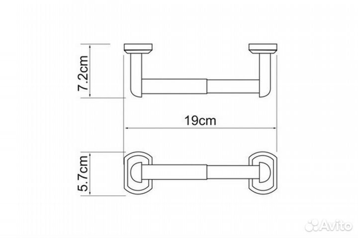 Держатель туалетной бумаги wasserkraft Oder K-3022