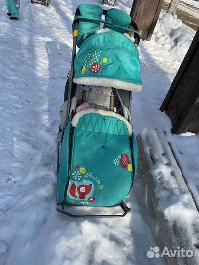 Санки коляска ника детям 7