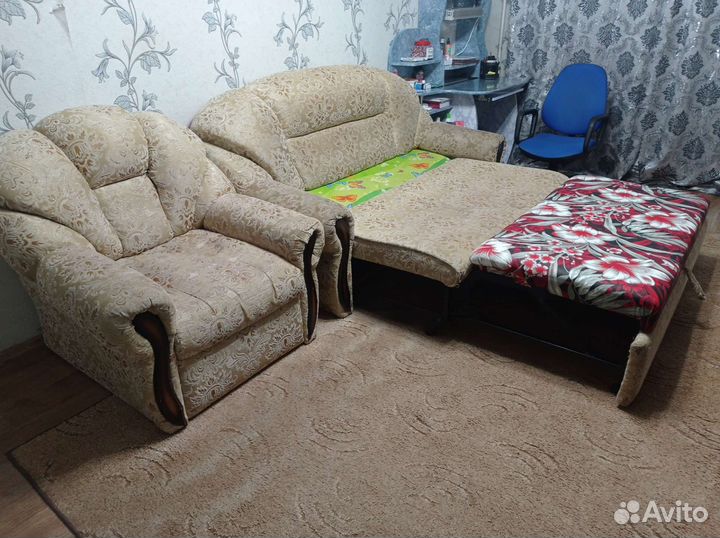 Диван и 2 кресла